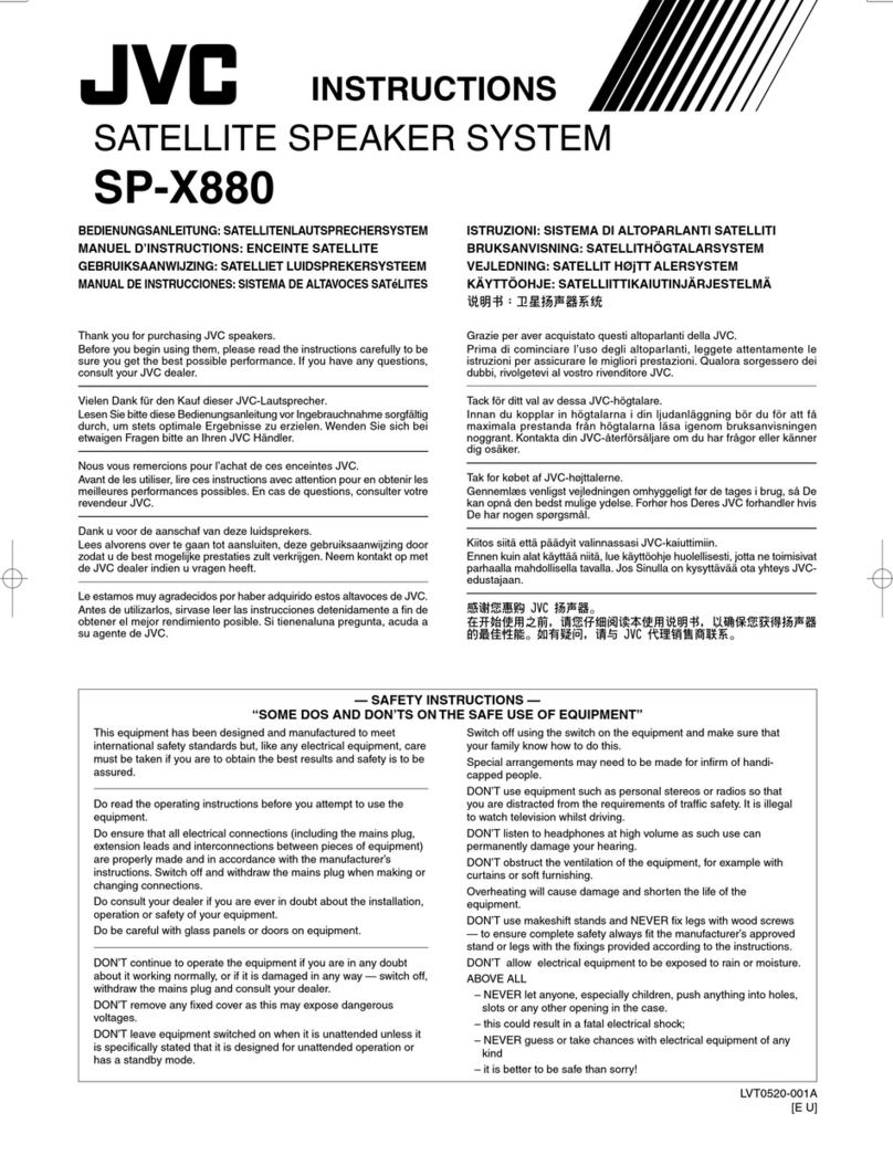 JVC SP-X880 instructions