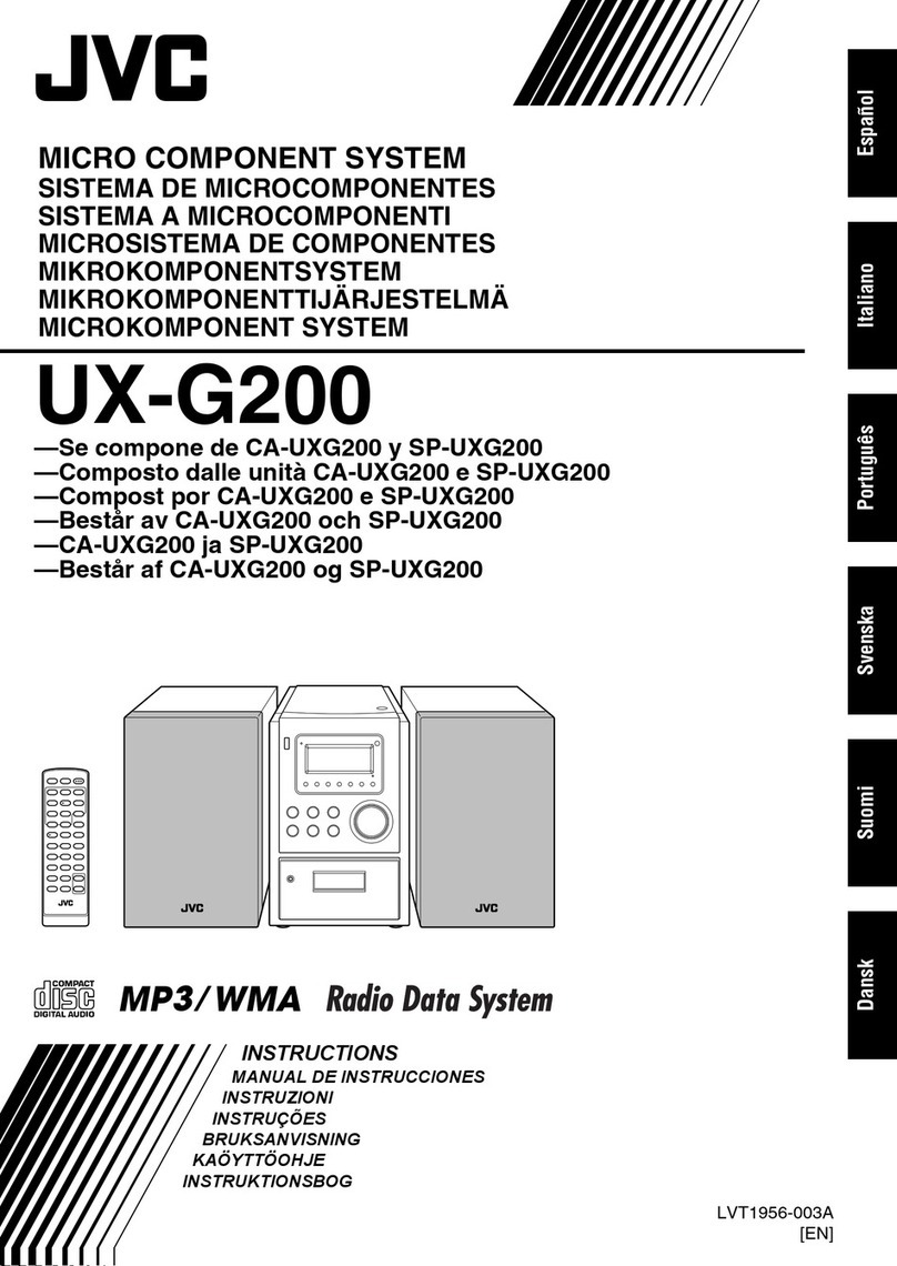 JVC Micro Component System UX-G200 User manual JVC Micro Component System UX-G200 User manual