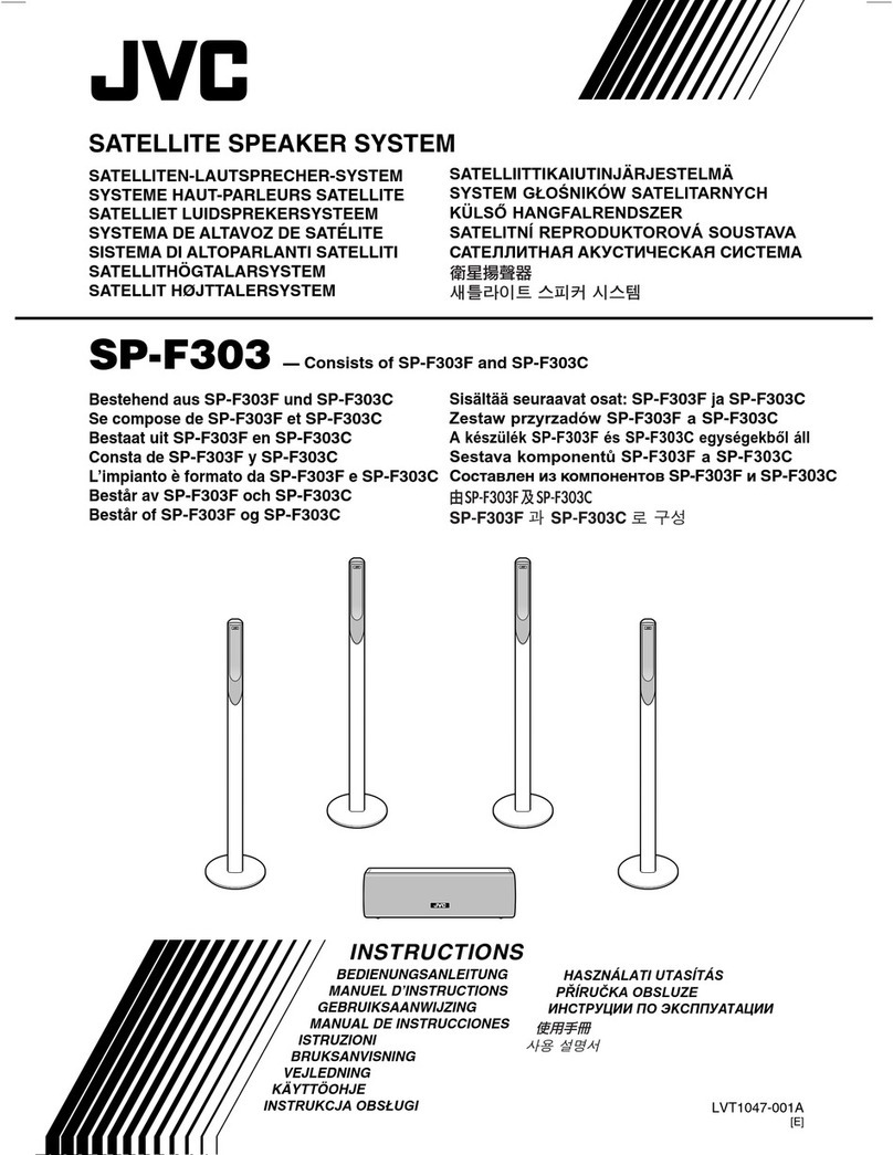 JVC SP-F303 User manual