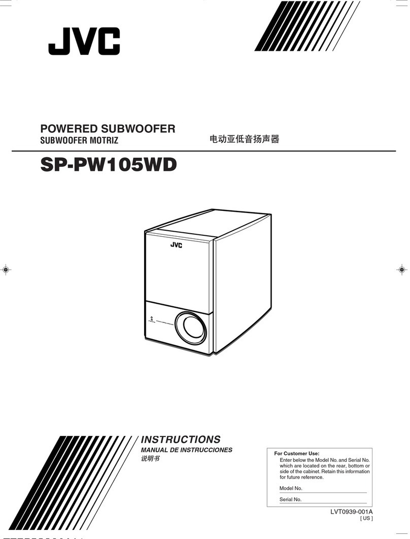 JVC SP-PW105WD User manual JVC SP-PW105WD User manual