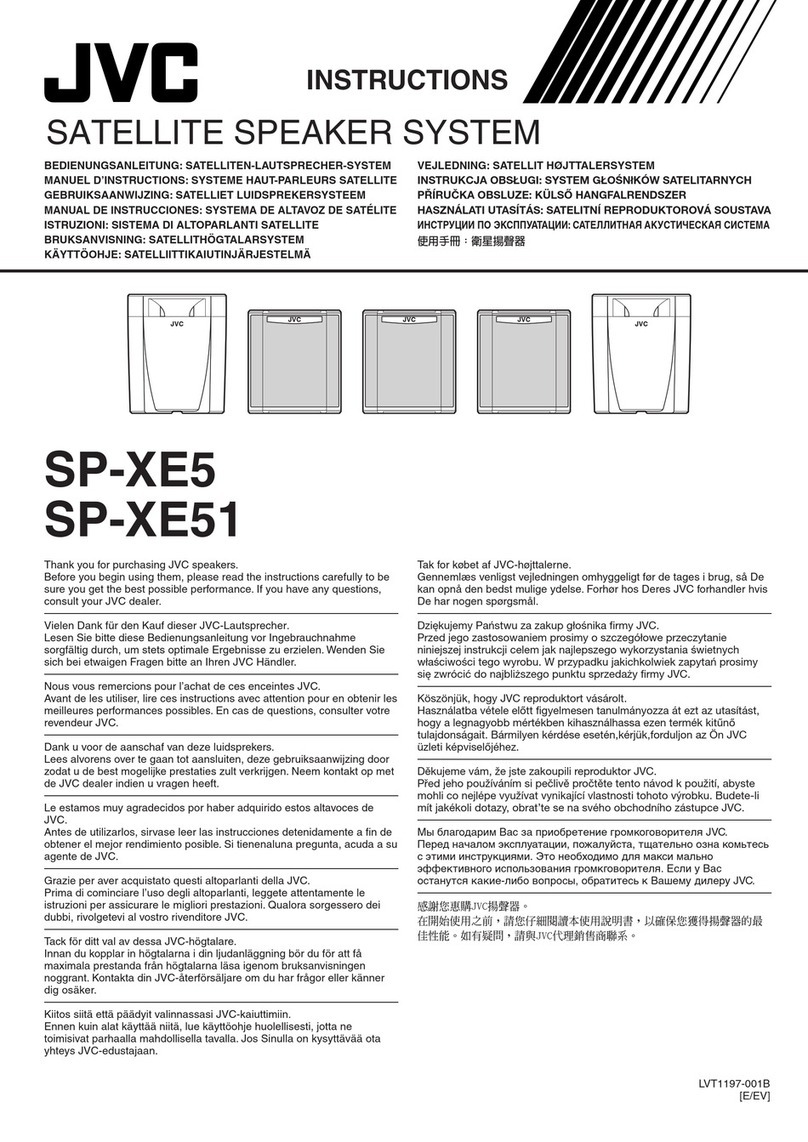 JVC SP-XE5 User manual