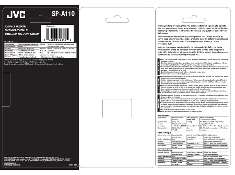 JVC SP-A110 instructions