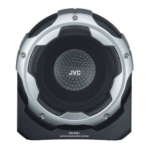 JVC CSDA1 - Car 170 Watt Max Compact Powered Subwoofer... User manual