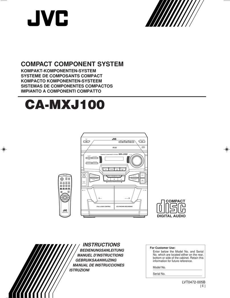 JVC CA-MXJ100 User manual