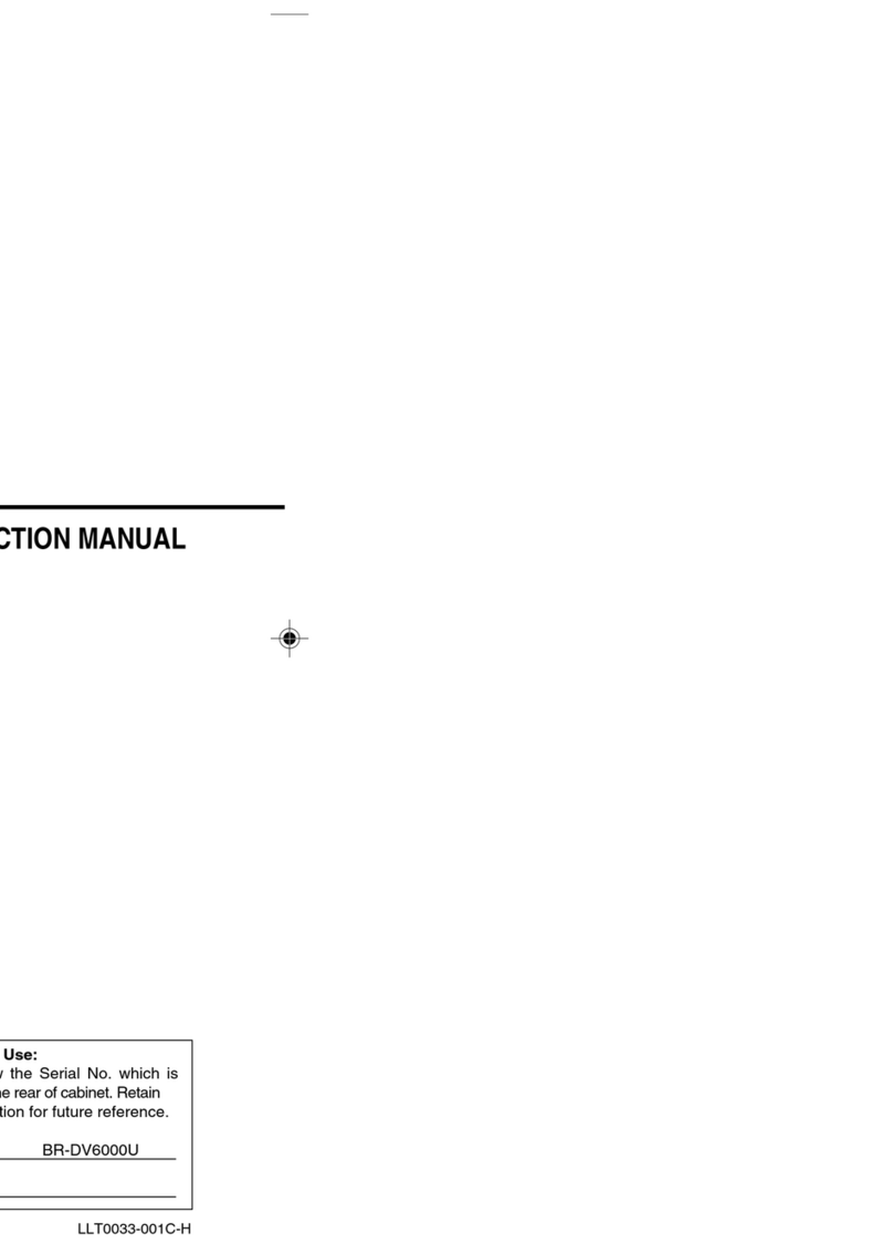 JVC BR-DV6000U - Advanced Professional DV... User manual JVC BR-DV6000U - Advanced Professional DV... User manual