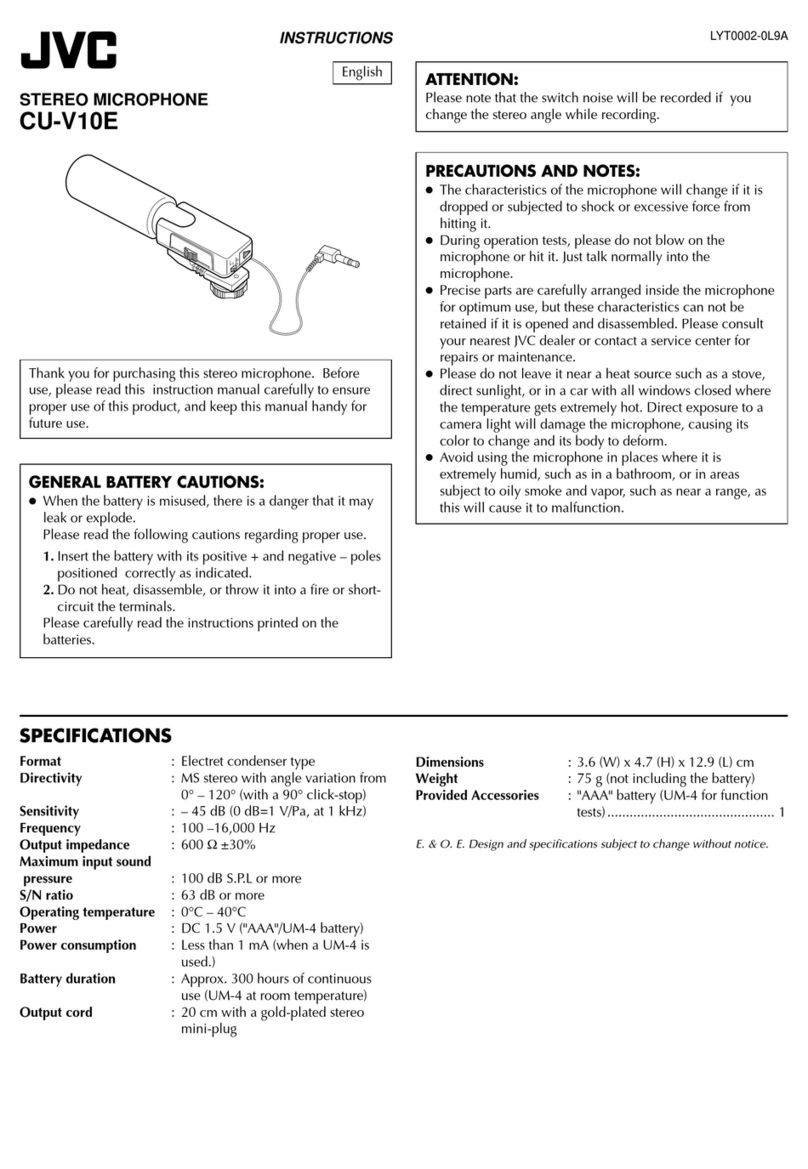 JVC CU-V10E User manual
