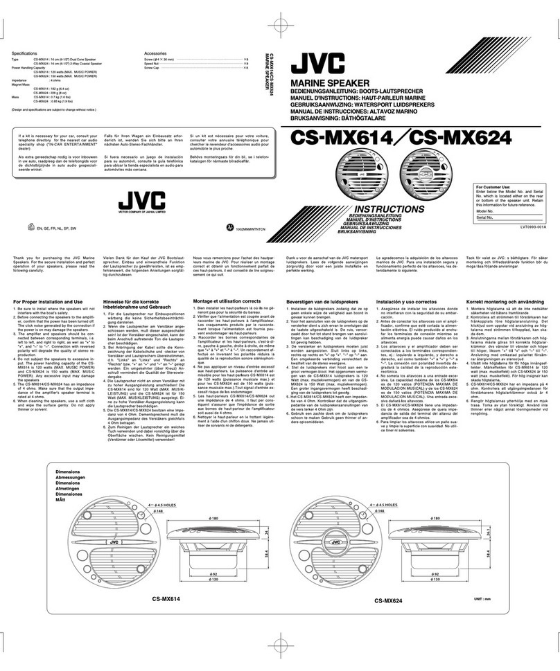 JVC CS-MX614 User manual