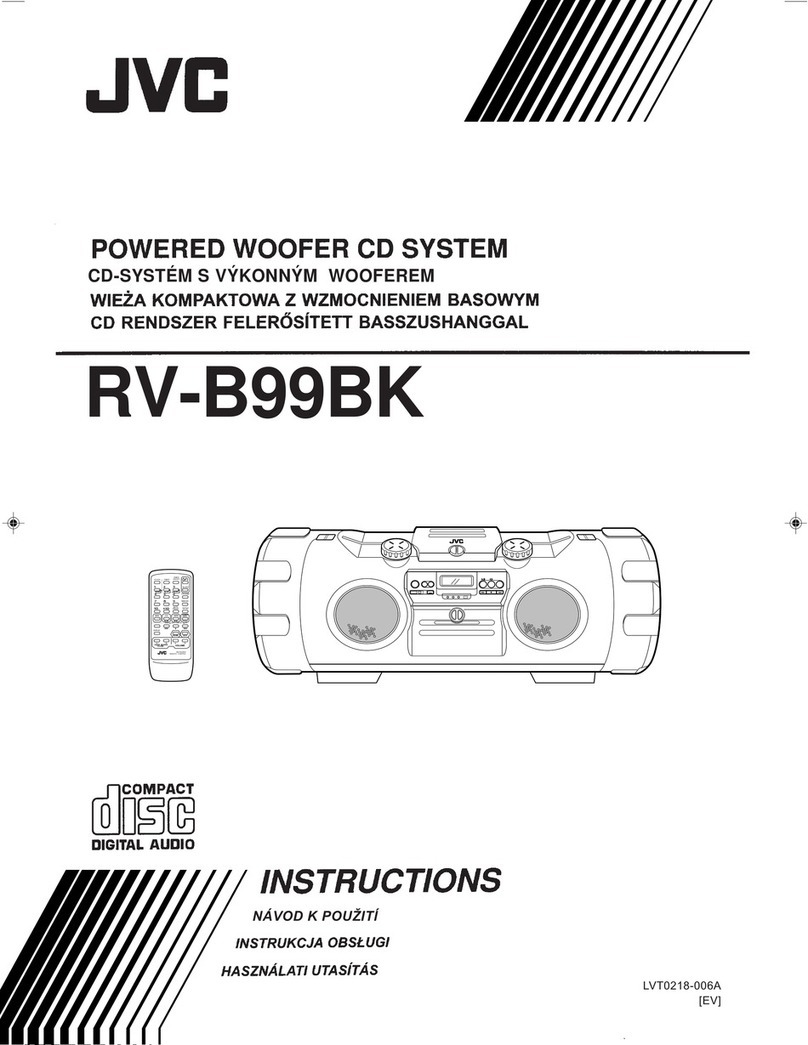 JVC Kaboom ! Series RV-B99BK User manual