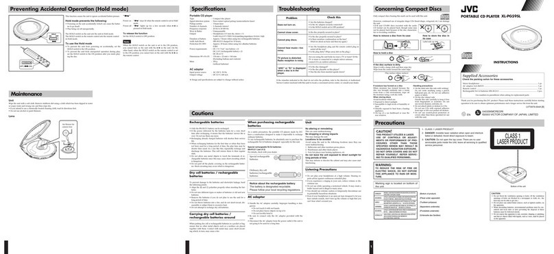 JVC XL-PG59SL User manual