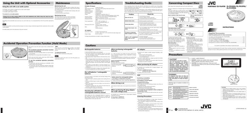 JVC XL-PG39SL User manual