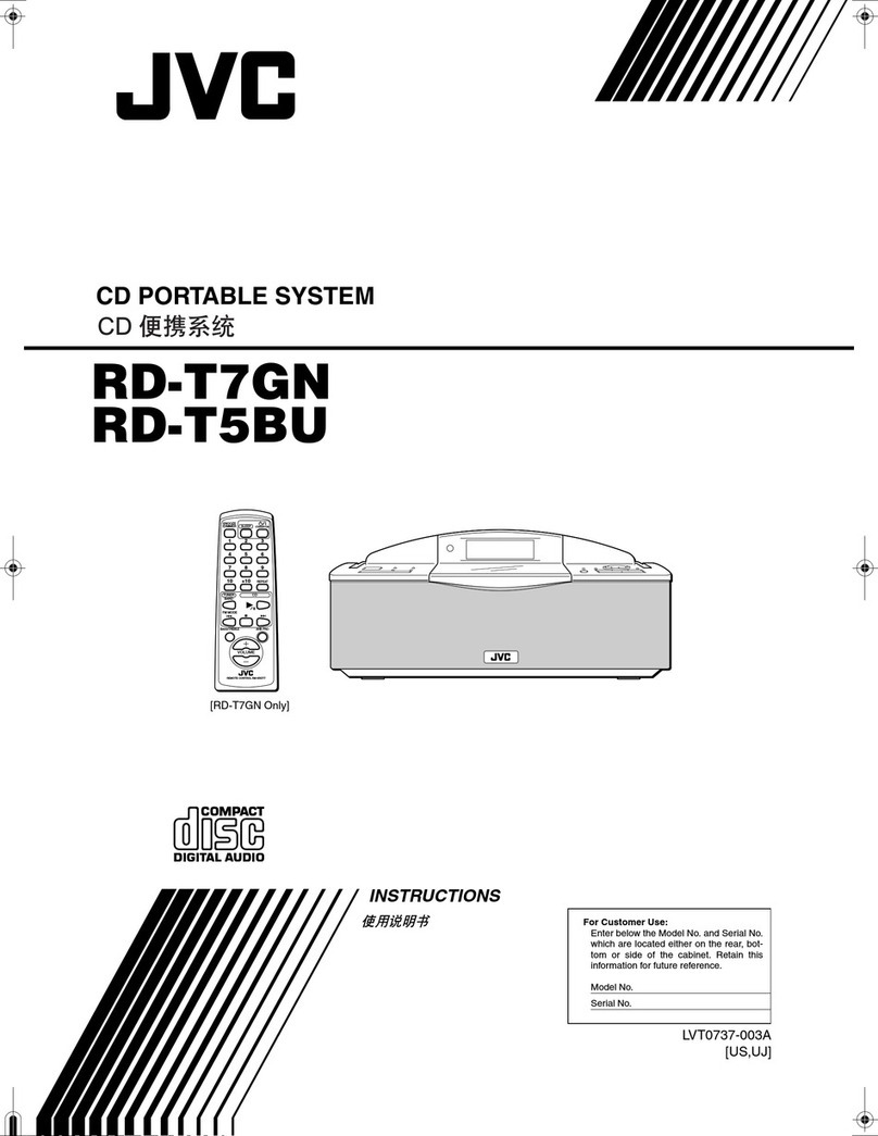 JVC RD-T5BU User manual