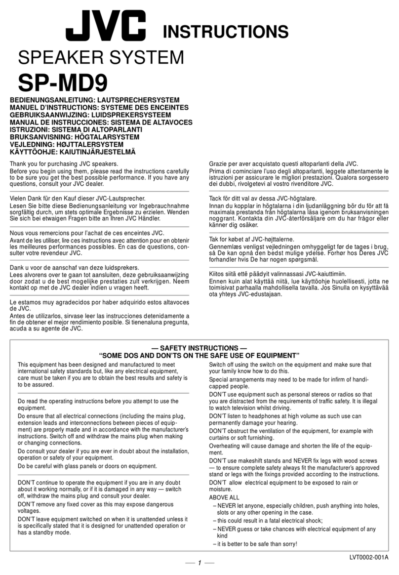 JVC SP-MD9 User manual