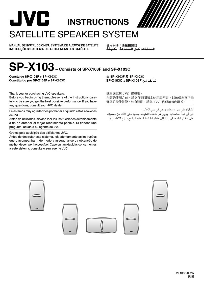 JVC SP-X103C User manual