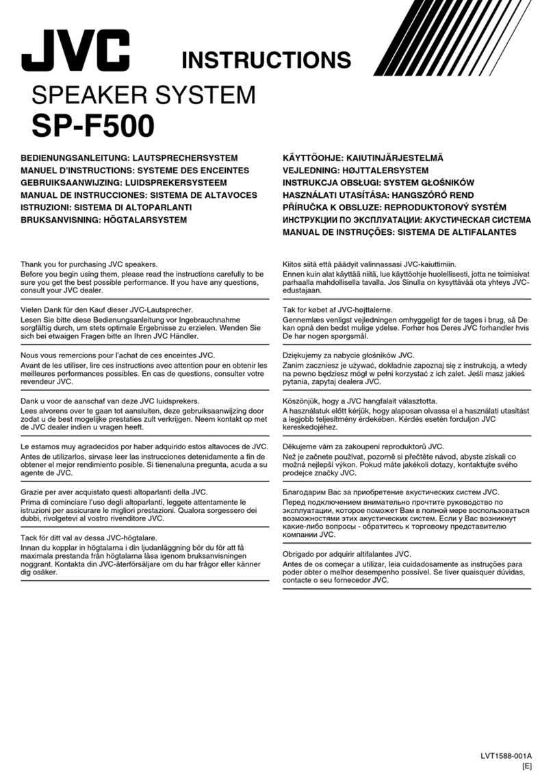 JVC SP-F500 User manual