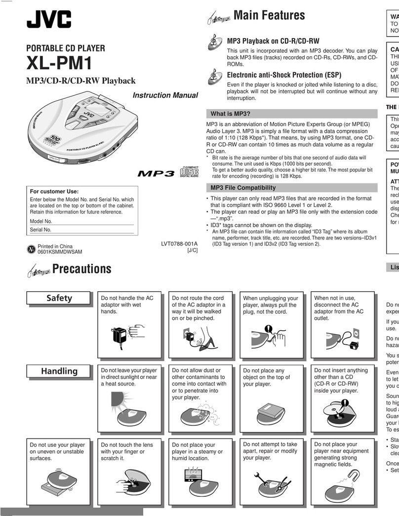 JVC XL-PM1 User manual