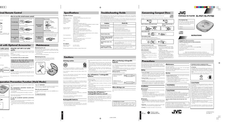 JVC XL-PG7 User manual