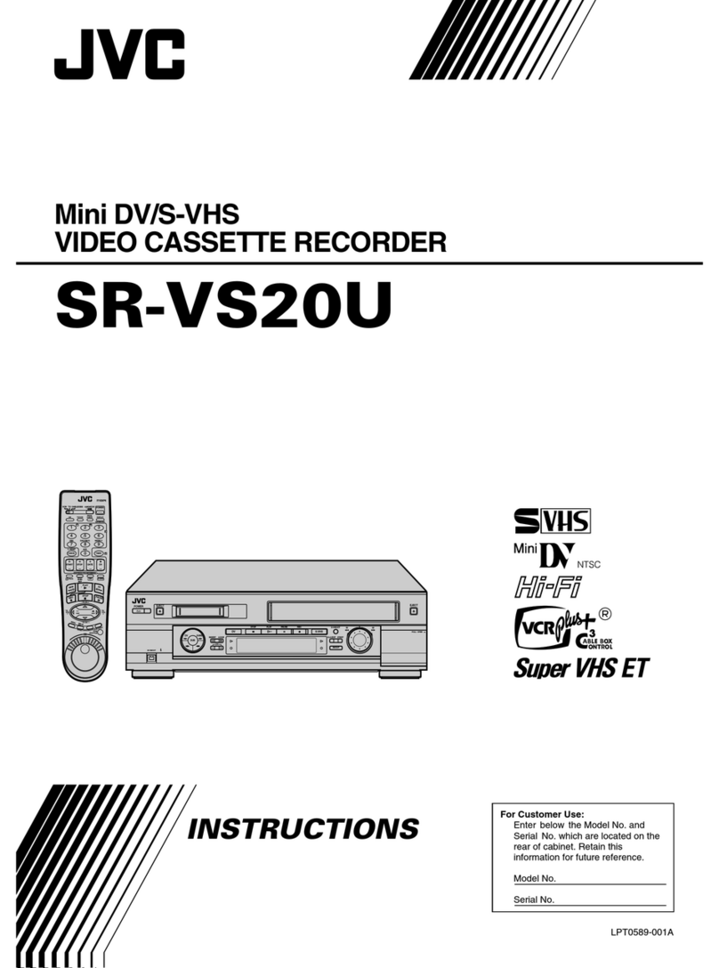 JVC SR-VS20U - Dual Format S-vhs/minidv Recorder User manual