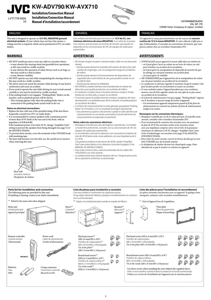 JVC KW-ADV790 Guide