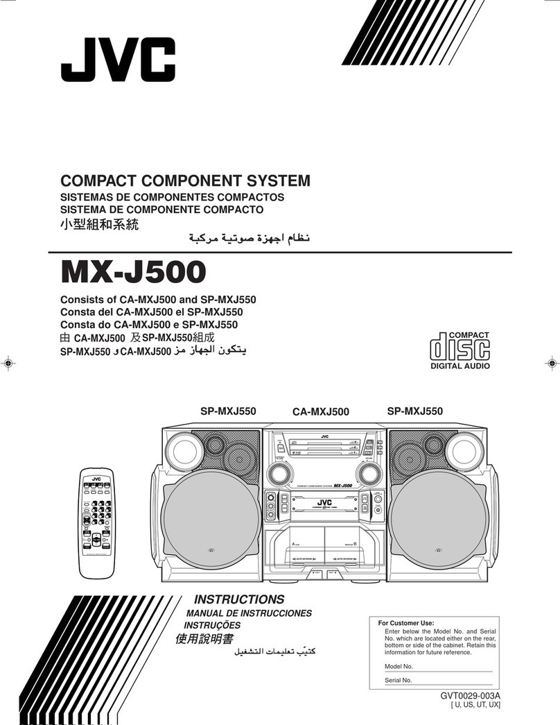 JVC MX-J500US User manual
