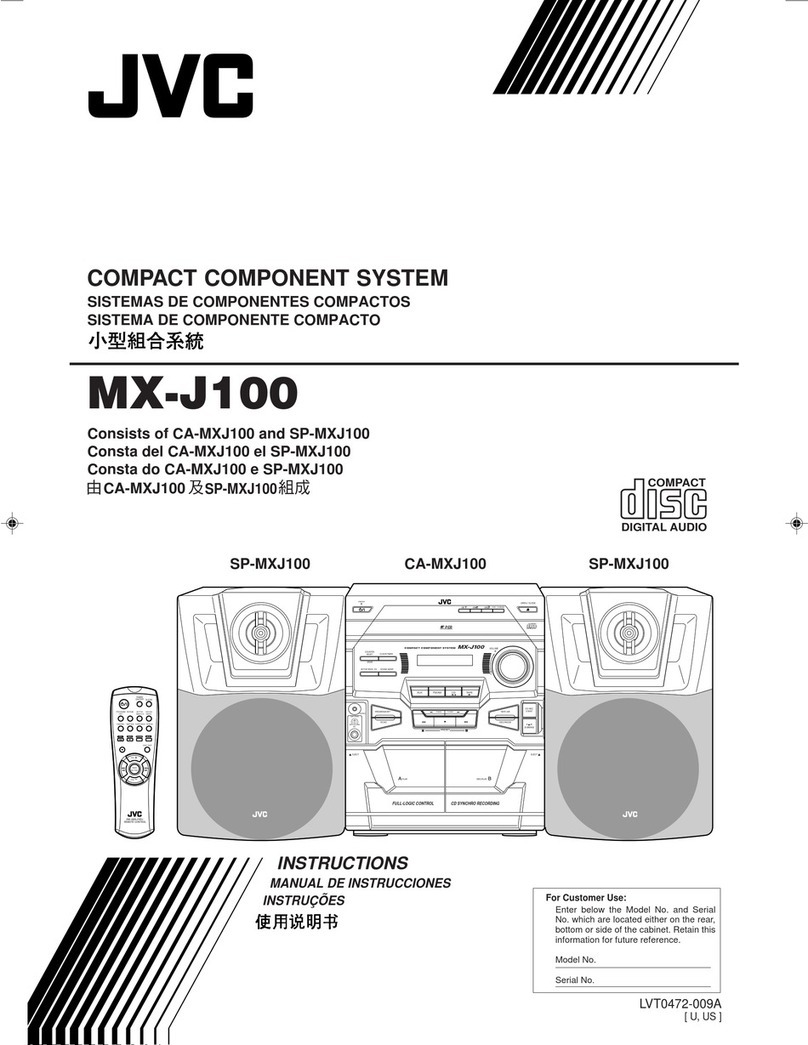 JVC MX-J100 User manual