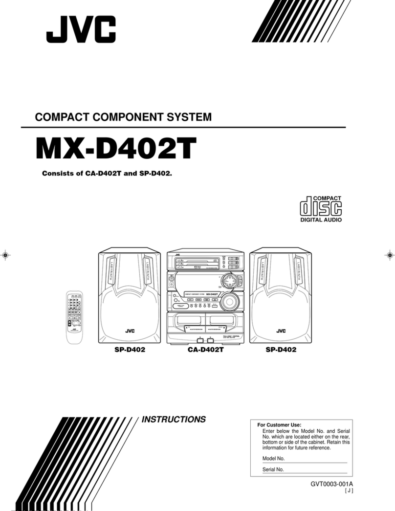 JVC MX-D402T User manual
