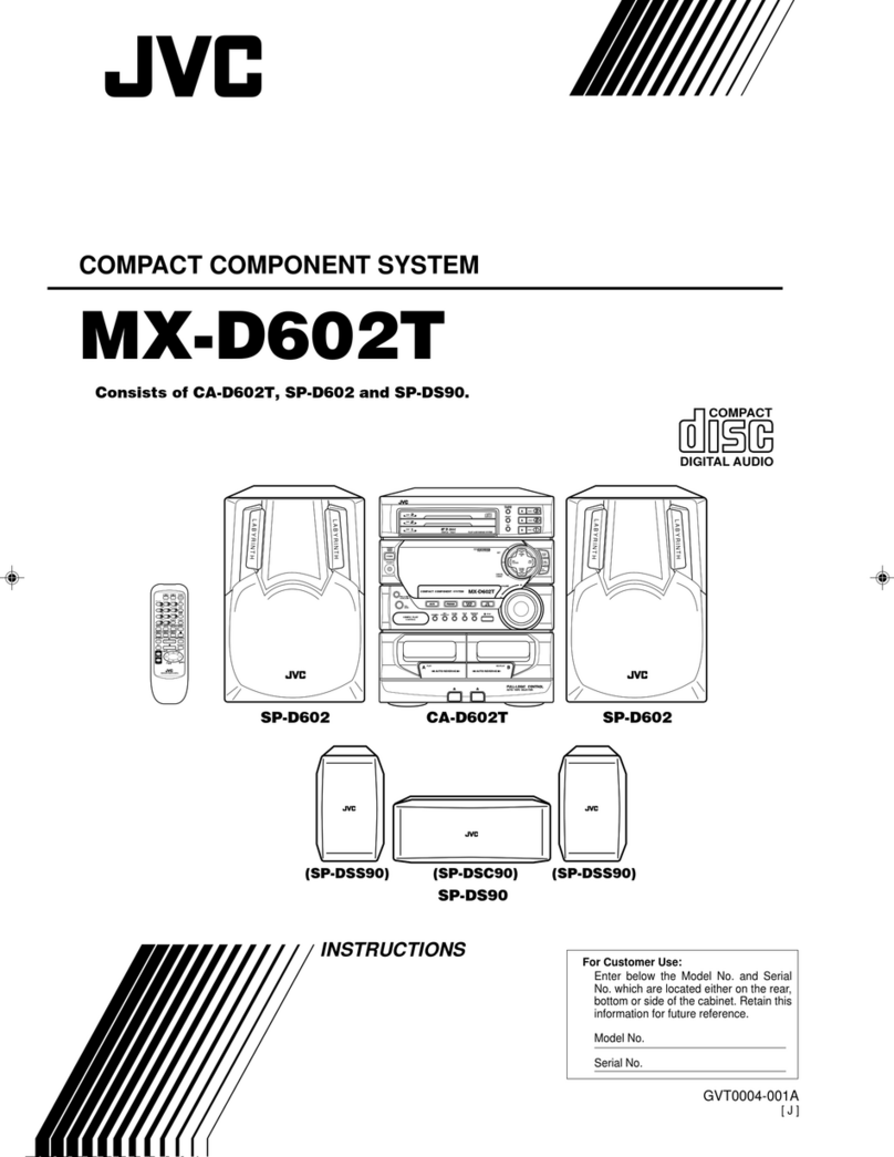 JVC MX-D602T User manual