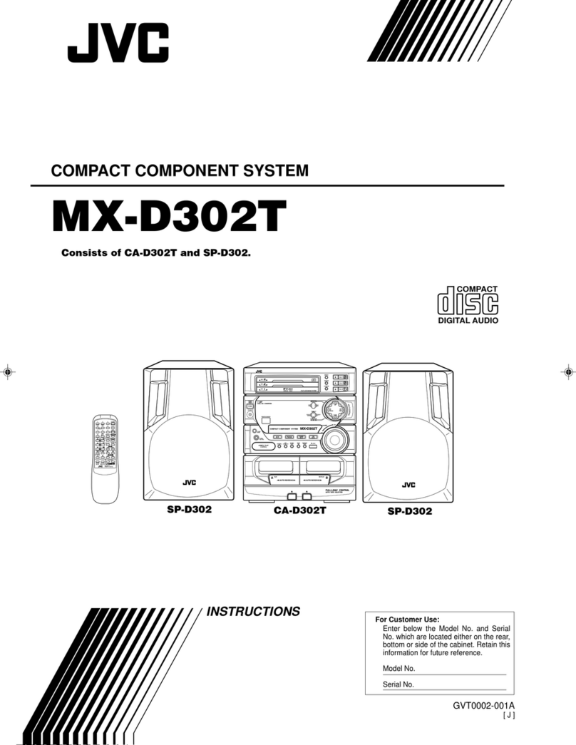JVC MX-D302T User manual