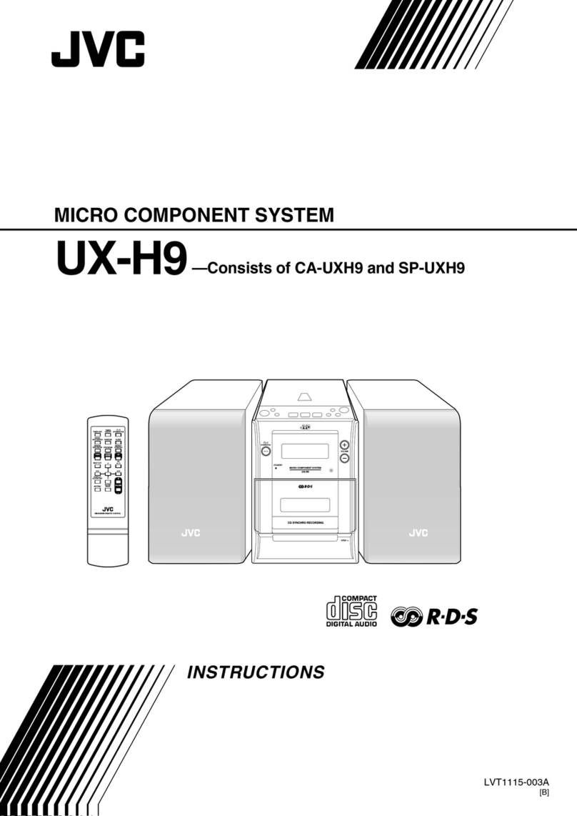 JVC Micro Component System SP-UXH9 User manual