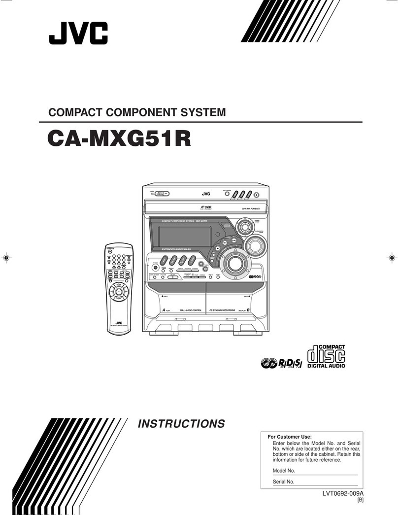 JVC Compact Component System CA-MXG51R instructions