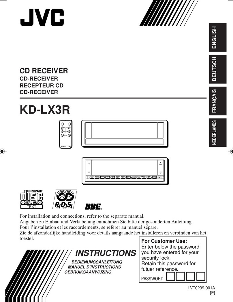 JVC KD-LX3R User manual