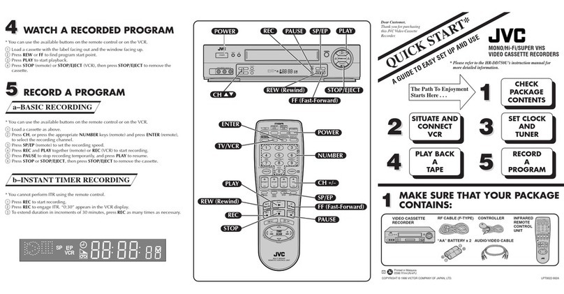 JVC HR-DD750U User manual