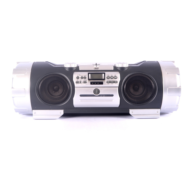 JVC POWERED WOOFER CD RV-B99 BK/BU User manual