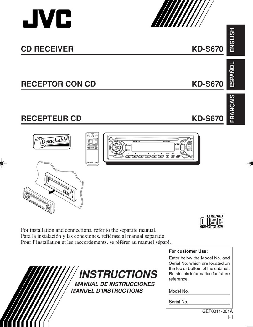 JVC KD-S670 User manual