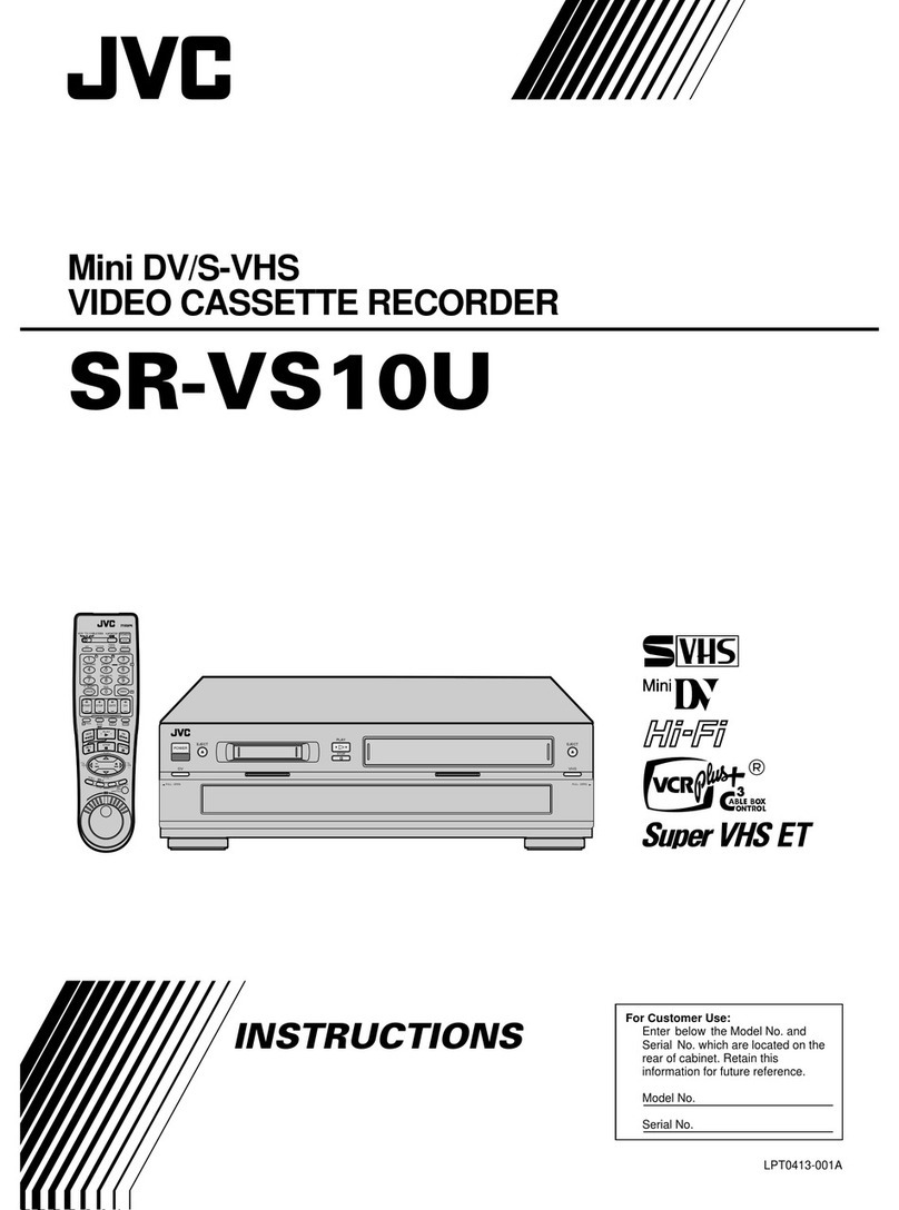 JVC SR-VS10U - Dual Format Mini-dv/s-vhs... User manual JVC SR-VS10U - Dual Format Mini-dv/s-vhs... User manual