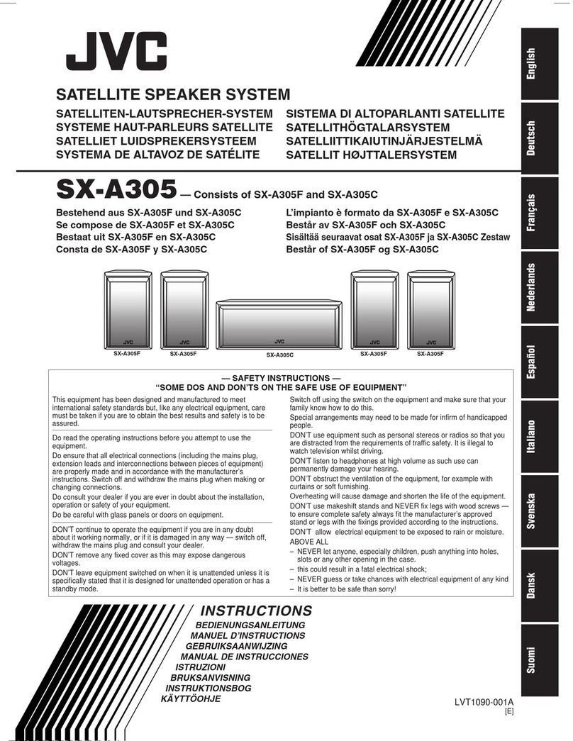 JVC SX-A305 User manual