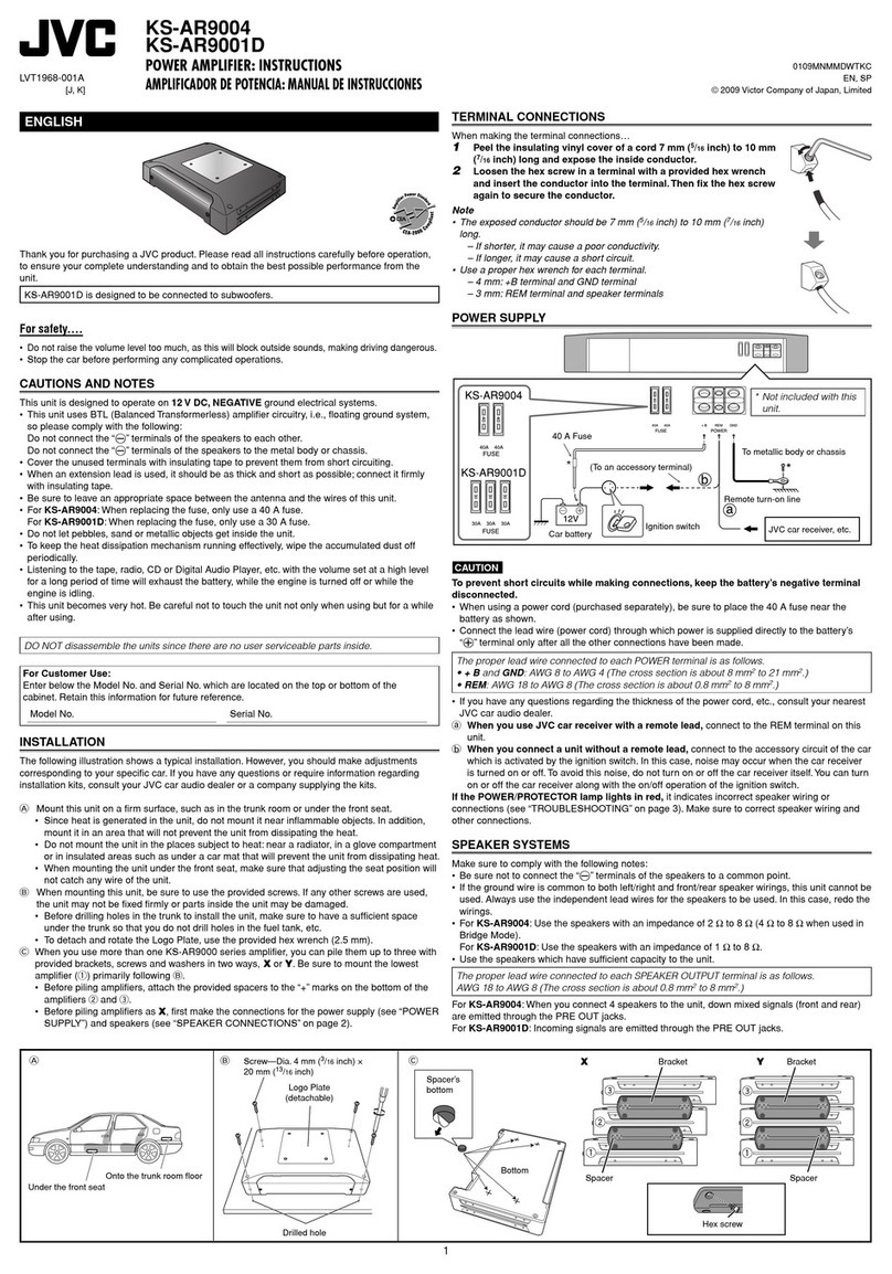 JVC KS-AR9001D User manual