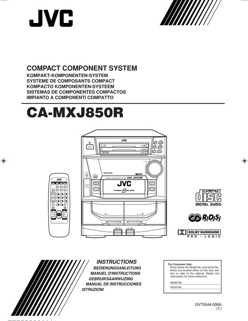 JVC CA-MXJ850R System manual