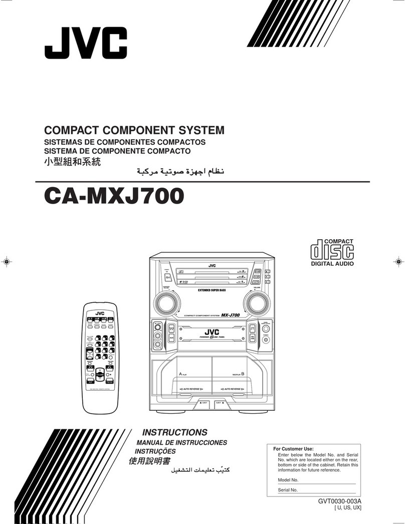 JVC CA-MXJ700 User manual