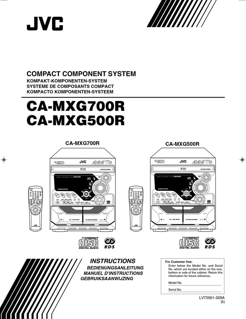 JVC Compact Component System CA-MXG500R User manual