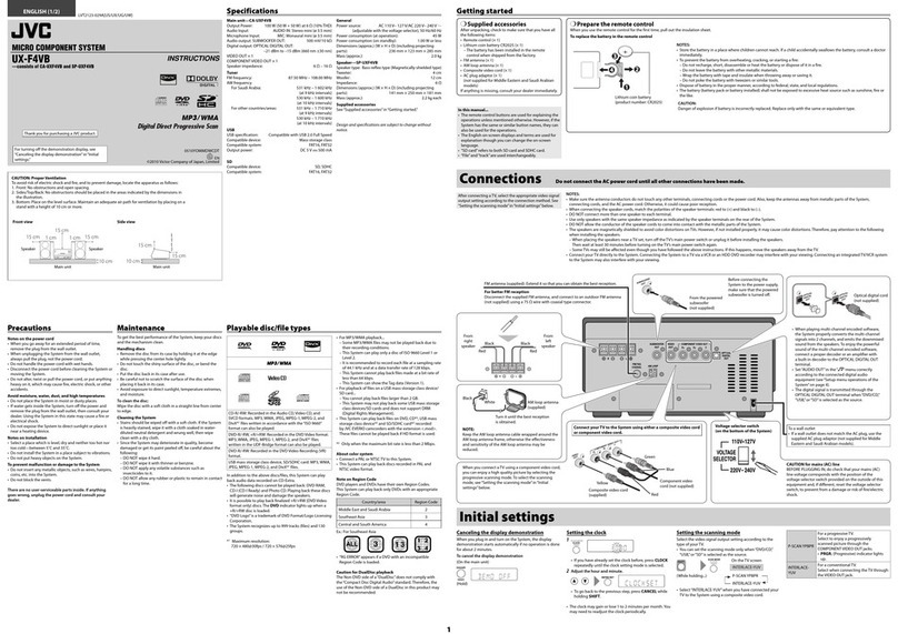 JVC CA-UXF4VB User manual