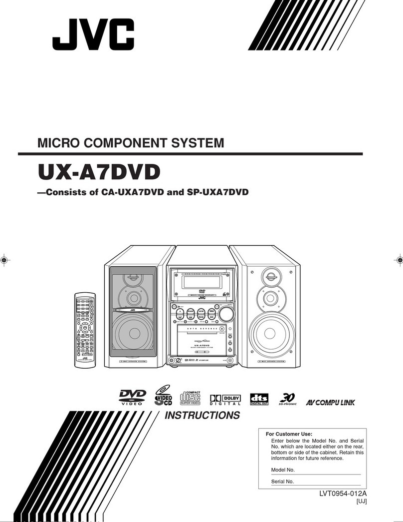 JVC CA-UXA7DVD User manual