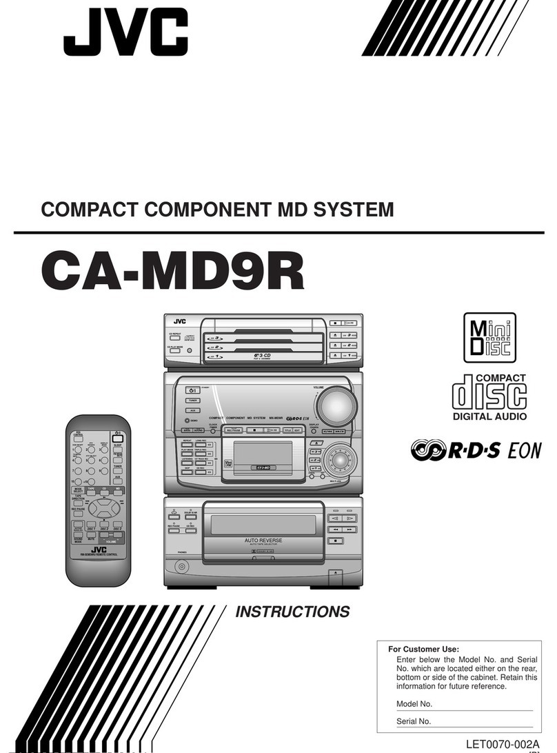 JVC CA-MD9R User manual