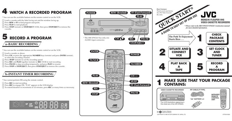 JVC HR-VP452U User manual