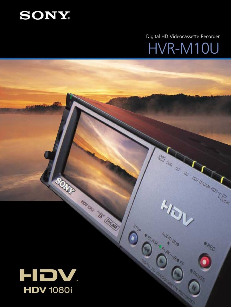 Sony HVRM10U - Professional Video Cassete... User manual