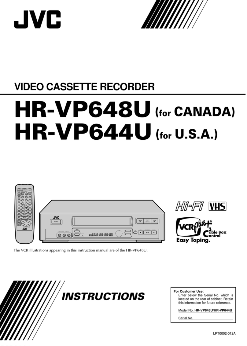 JVC HR-VP644U User manual
