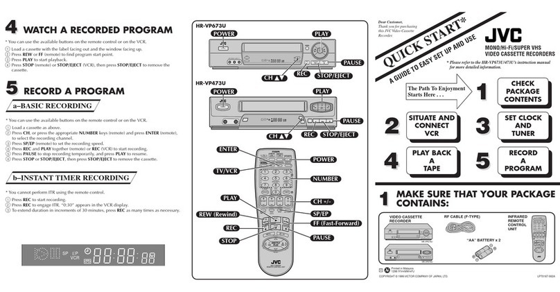 JVC HR-VP473U User manual
