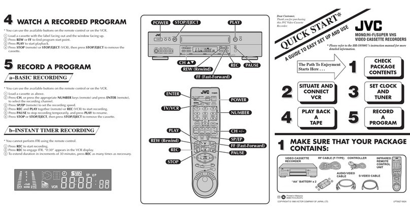 JVC HR-S9500E User manual