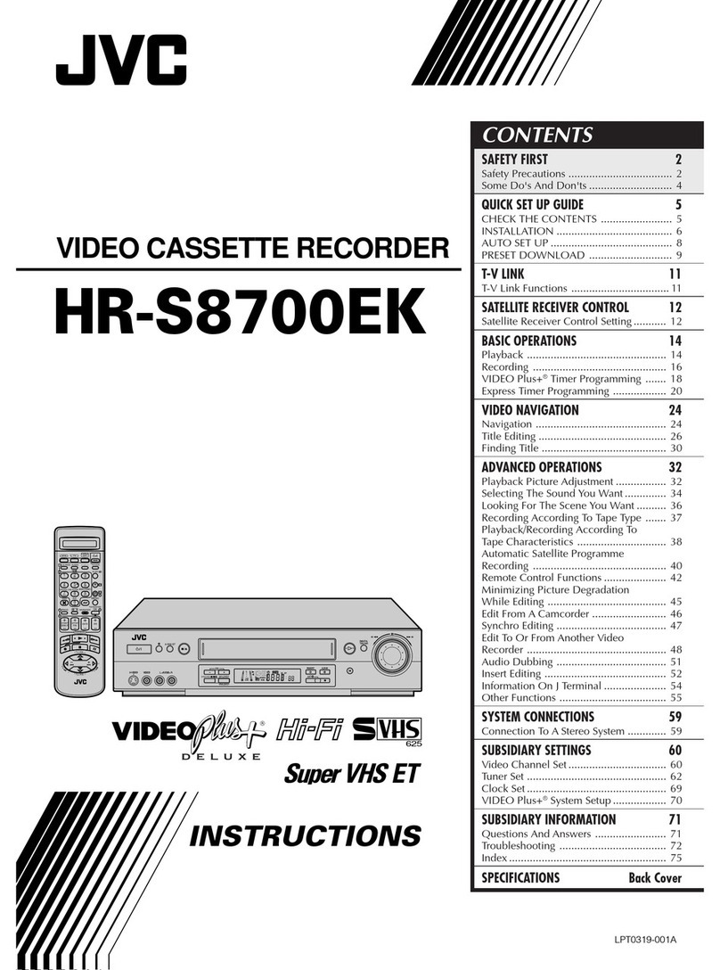 JVC HR-S8700EK User manual