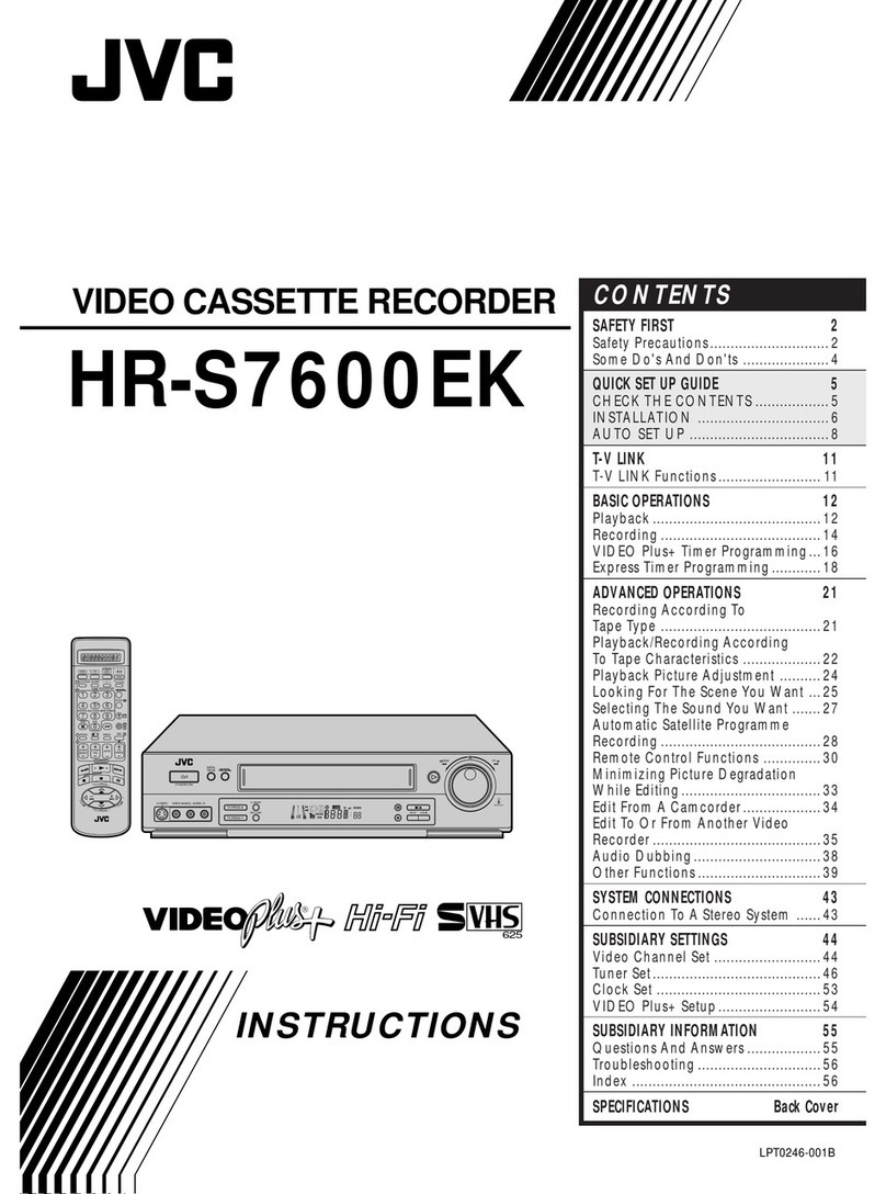 JVC HR-S7600EK User manual JVC HR-S7600EK User manual