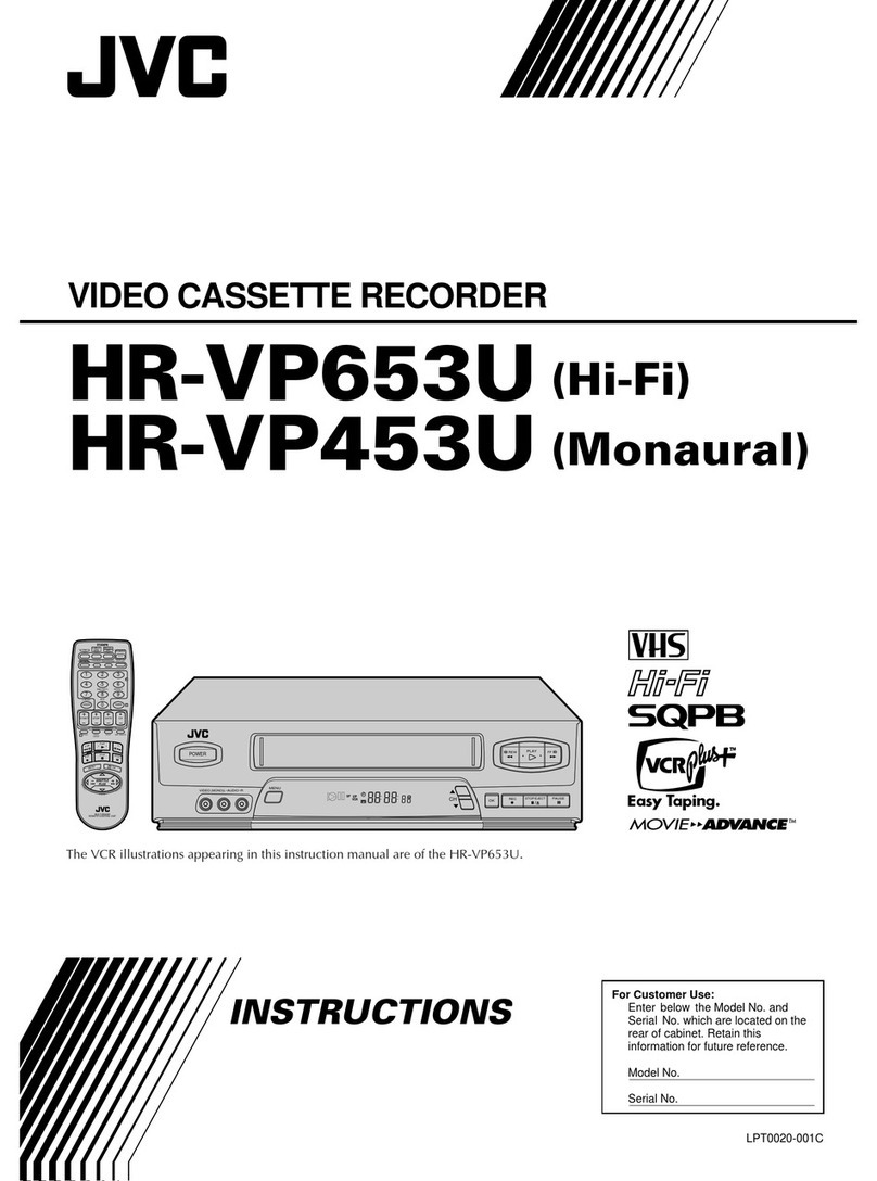 JVC HR-VP453U User manual JVC HR-VP453U User manual